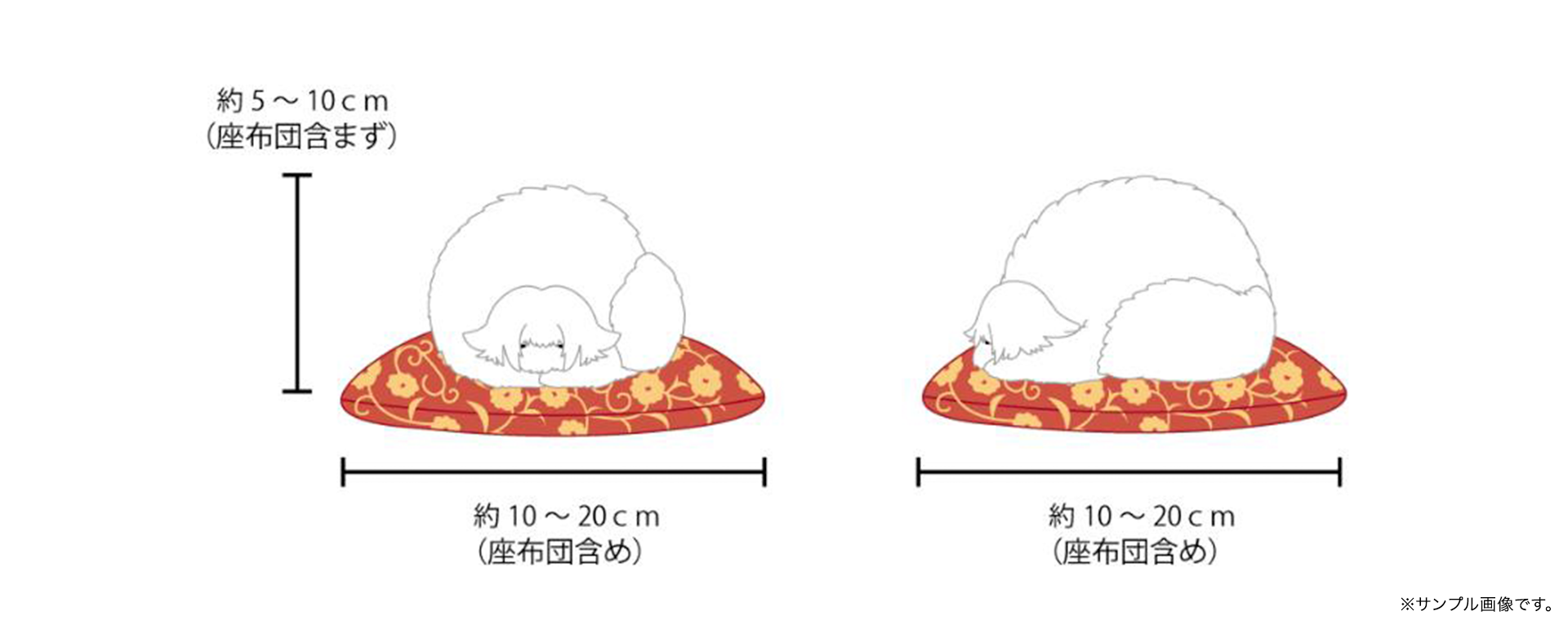 おばあちゃん ふわふわぬいぐるみのサンプル画像