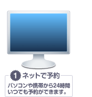 1.ネットで予約