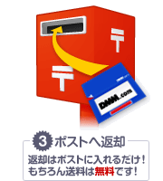 3.ポストへ返却