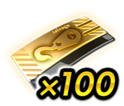 ゴールドチケット×100