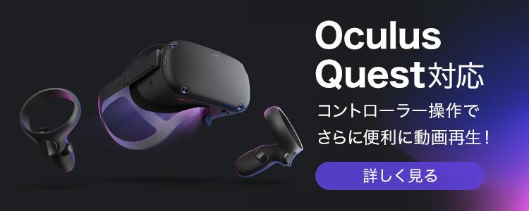 Oculus Quest対応 コントローラー操作でさらに便利に動画再生！